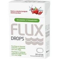Flux Drops Rabarber & Jordgubb 30 st