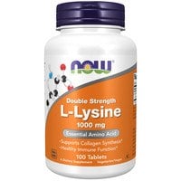 NOW L-lysine 1000 mg 100 tabletter