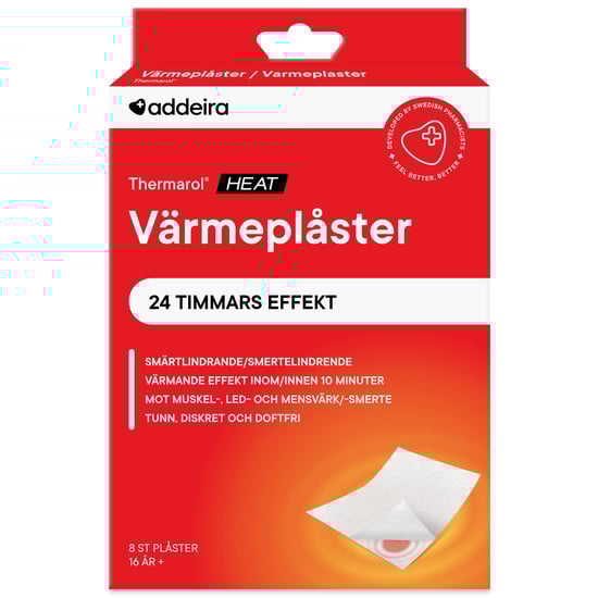 Addeira Thermarol smärtlindrande värmeplåster 8 st