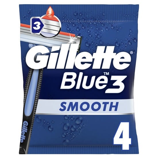 Gillette Blue3 Smooth Engångsrakhyvlar 4 st