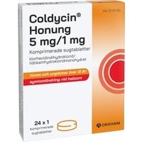 Coldycin Honung 5 mg/1 mg 24 sugtabletter