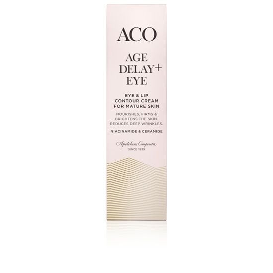 ACO Face Age Delay+ Eye & Lip Contour Cream Oparfymerad 15 ml