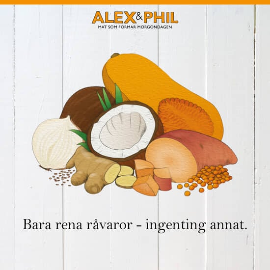 Alex&Phil Vegetarisk butternutmåltid 6 x 120 g