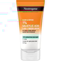 Neutrogena® Clear & Defend 1 % Salicylic Acid 2-in-1 Wash-Mask 150 ml