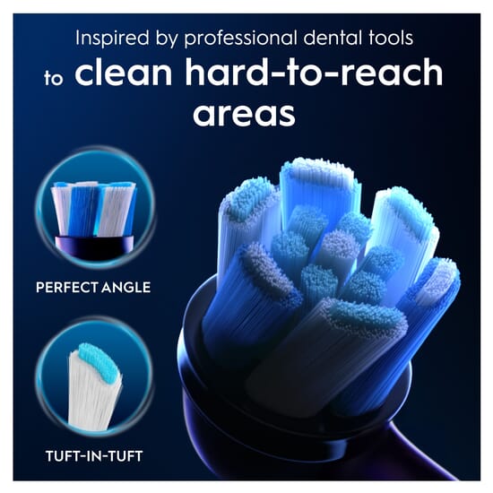 Oral-B iO Ultimate Clean Tandborsthuvuden Svart 8 st