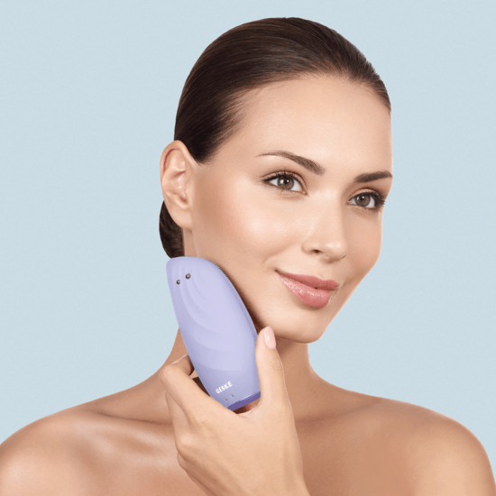 GESKE Sonic Thermo Facial Brush & Face-Lifter 8 in 1 Purple