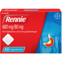 Rennie, tuggtablett 680 mg/80 mg 48 st