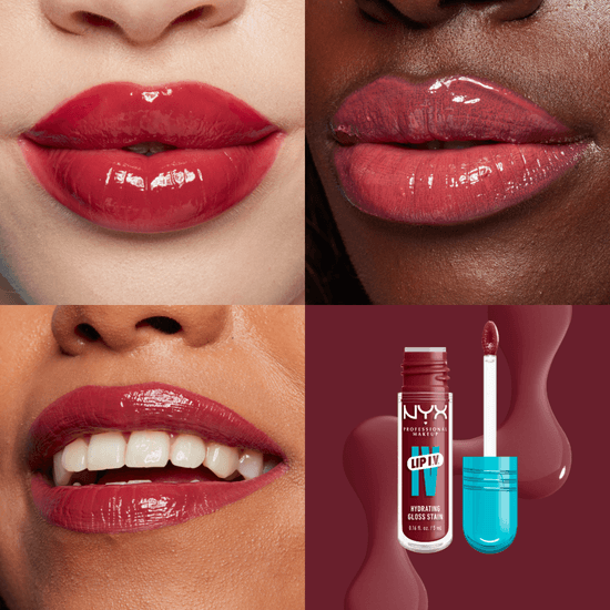 NYX Professional Makeup Lip I.V. Hydrating Gloss Stain läppglans 09 Blush Rush 5 ml