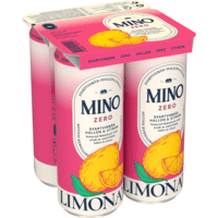Mino Limonata Hallon Svartvinbär Zero 4 x 33 cl