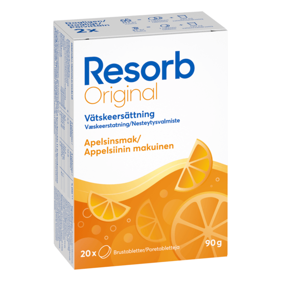 Resorb Original Apelsin brustabletter 20 st