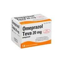 Omeprazol Teva, enterokapsel, hård 20 mg 14 st