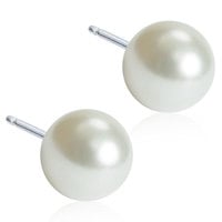 Blomdahl NT Pearl 8 mm White 1 par