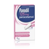 Panodil, suppositorium 125 mg 10 st