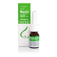 Nasin, nässpray, lösning 0,25 mg/ml 7,5 ml