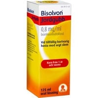 Bisolvon Jordgubb, Oral lösning 0,8 mg/ml 125 ml